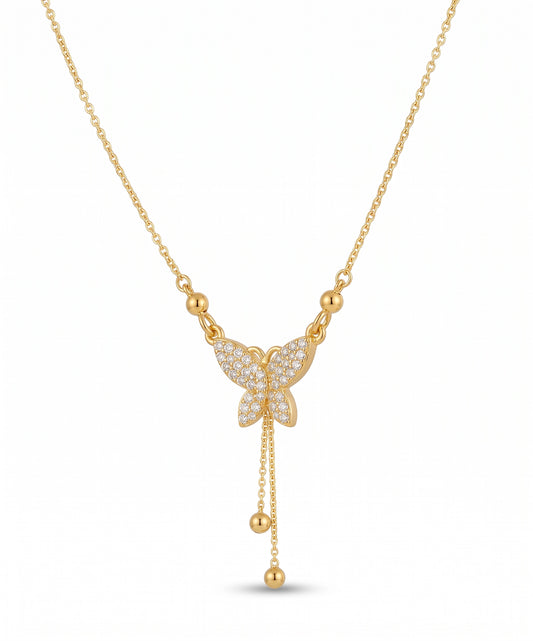Butterfly Zircon Necklace