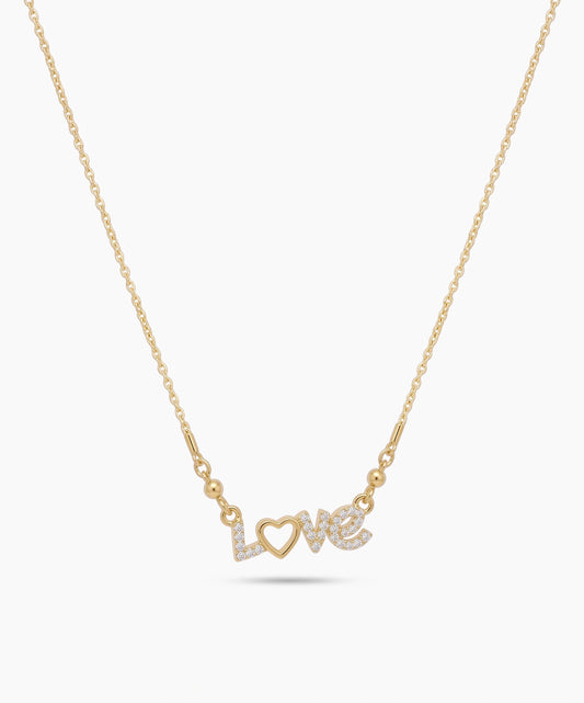 Love Heart Zircon Necklace