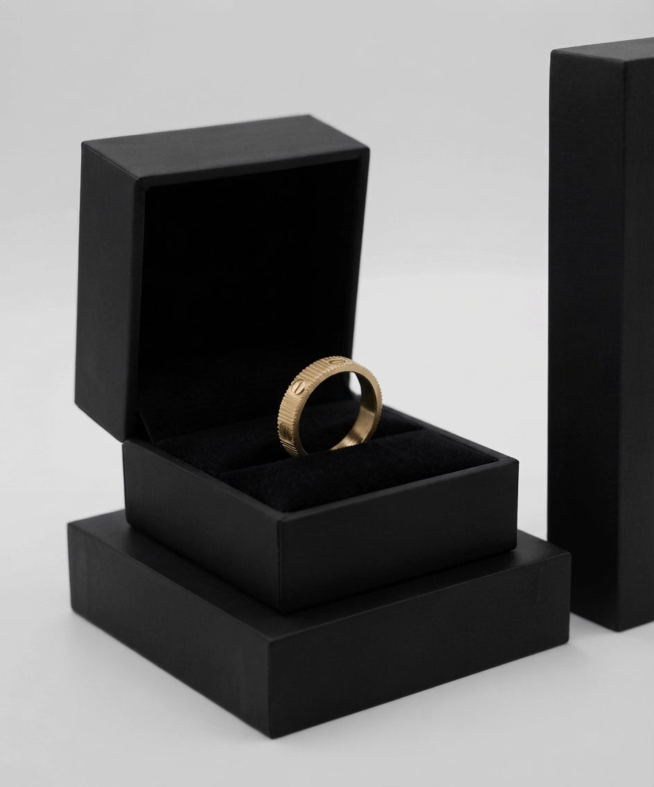 Architectural Ribbed Ring