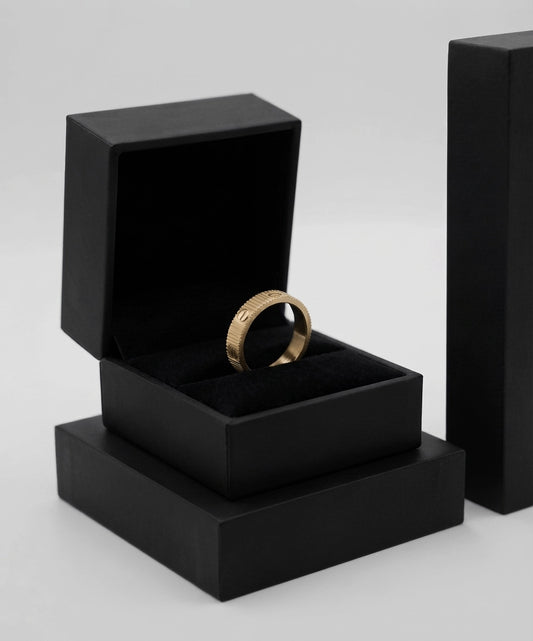 Architectural Ribbed Ring