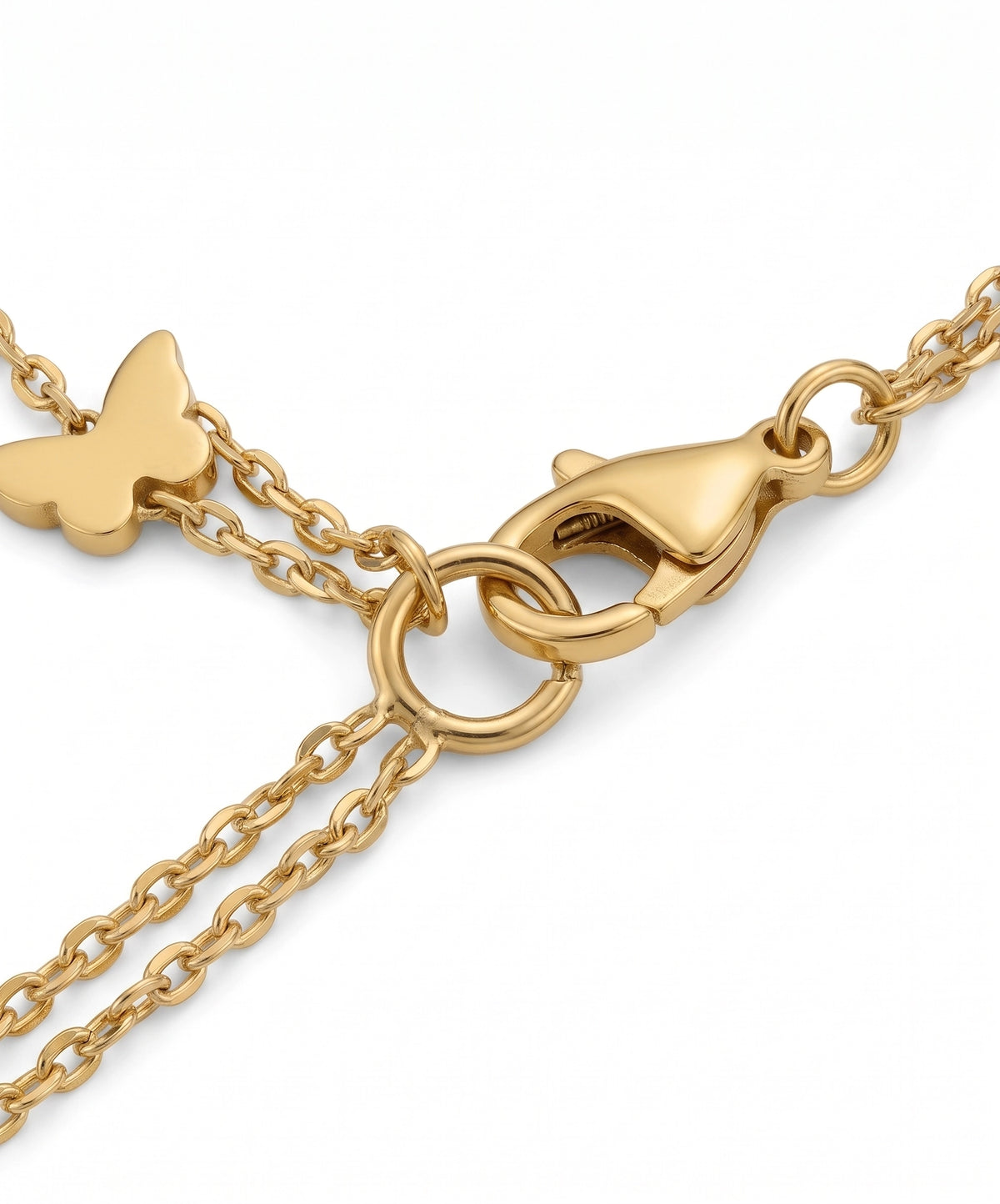 Butterfly Double Necklace (Green)