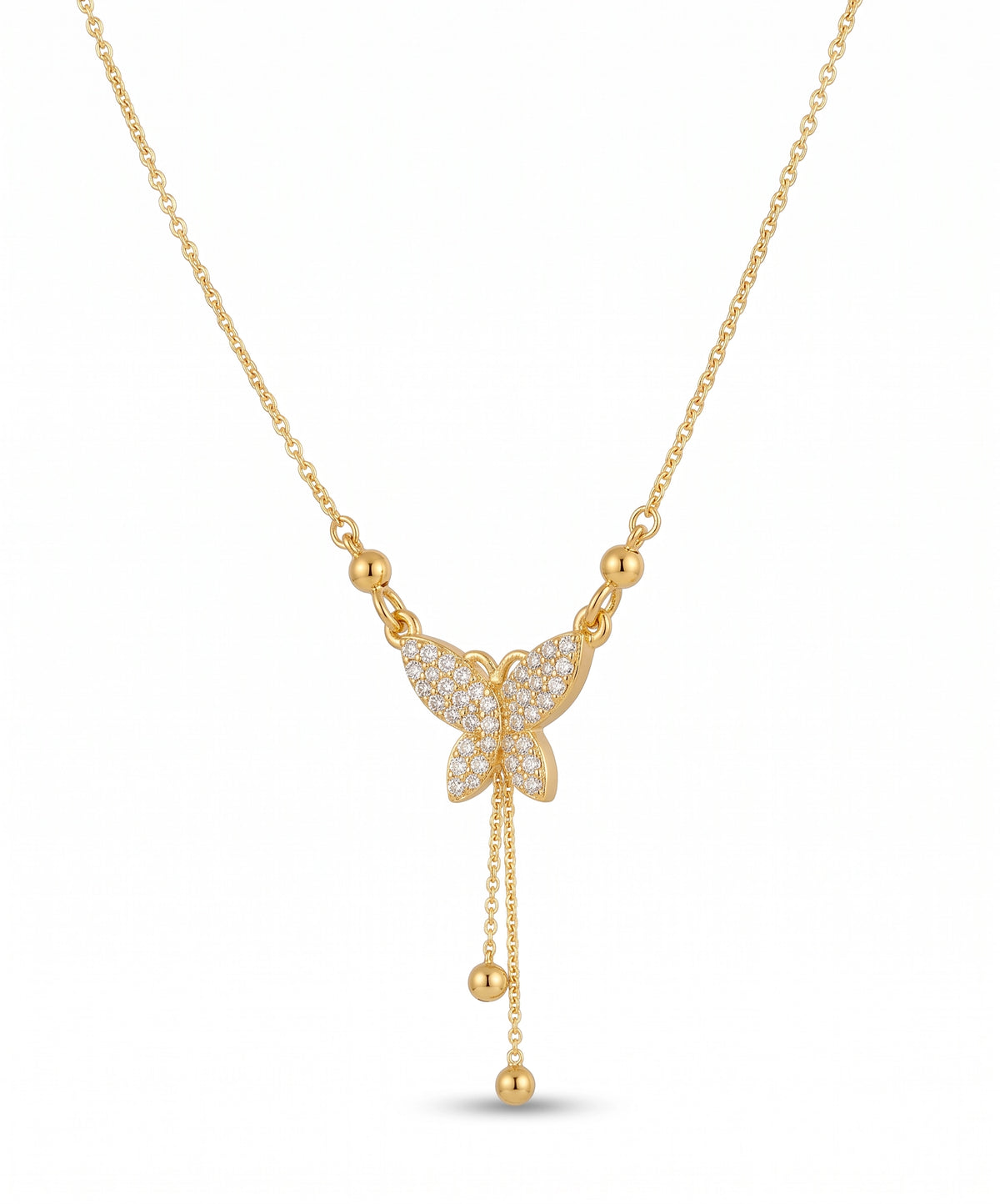 Butterfly Zircon Necklace