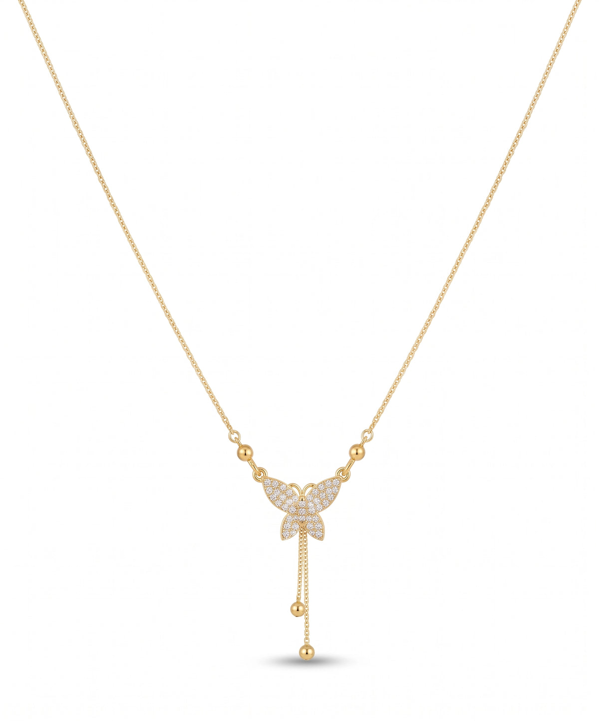 Butterfly Zircon Necklace