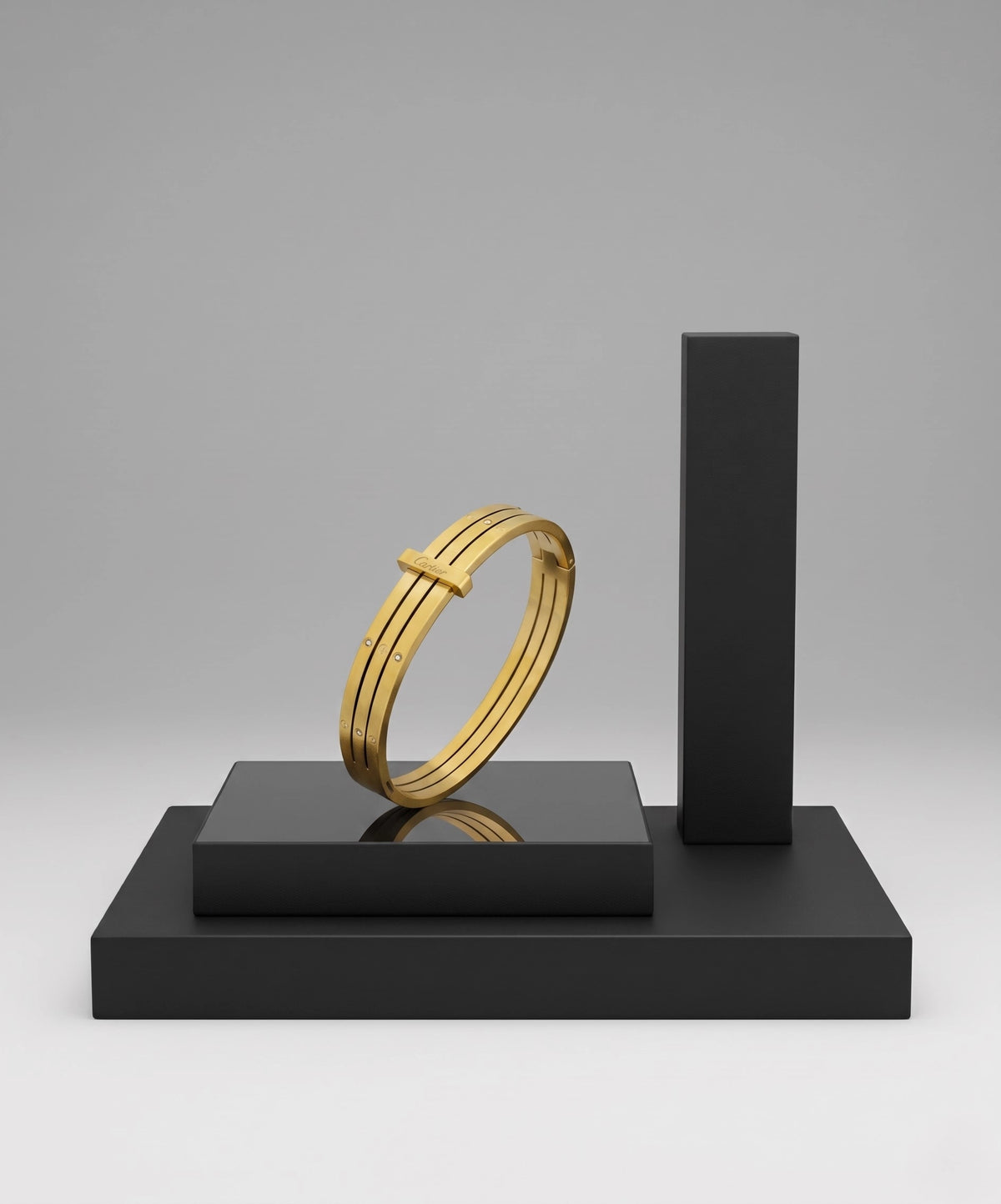 Cartier-Inspired Luxury Handcuff Bracelet