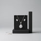 Crystal Pendant & Earrings Set