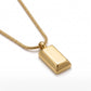 Gold Bar Pendant Necklace