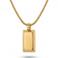 Gold Bar Pendant Necklace