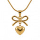 Heart & Bow Necklace