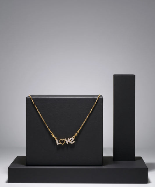 Love Heart Zircon Necklace