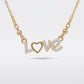 Love Heart Zircon Necklace