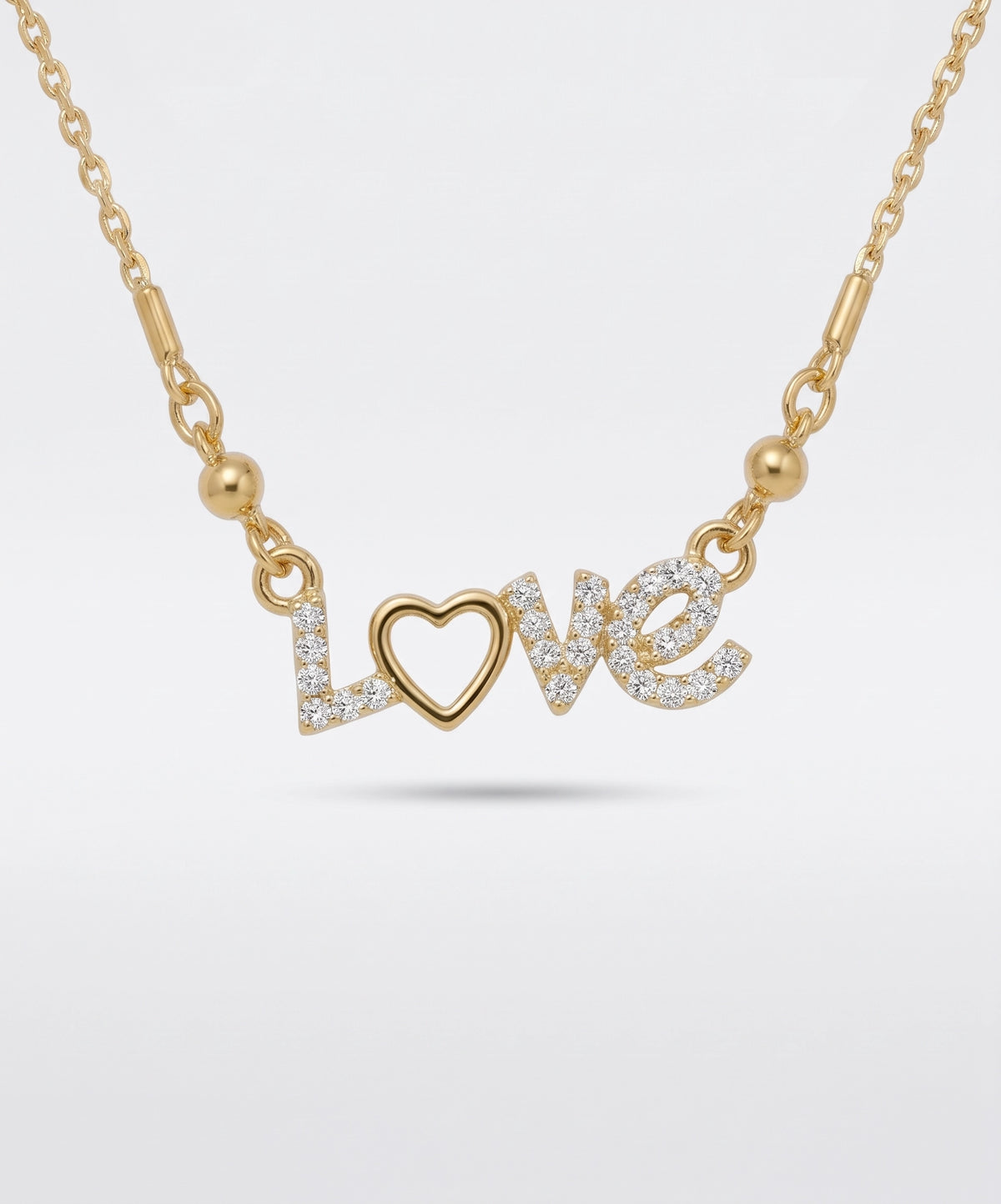 Love Heart Zircon Necklace