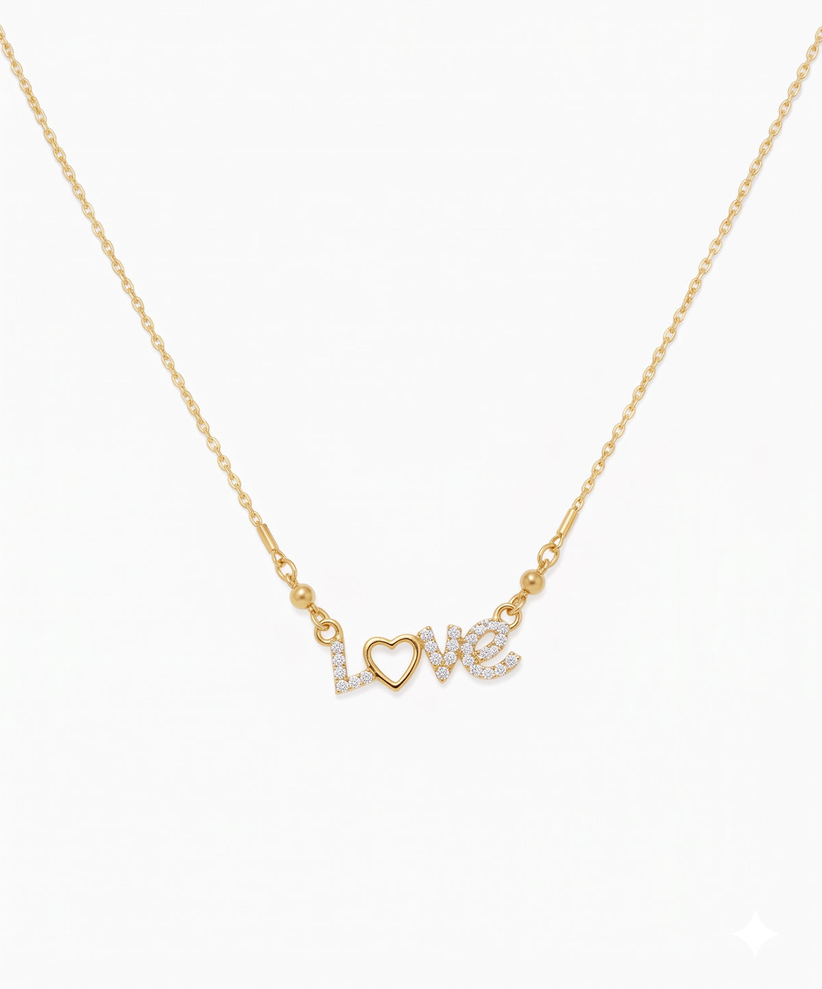 Love Heart Zircon Necklace
