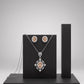 Royal Champagne Peach Oval Locket & Tops Set