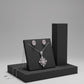 Royal Pink Oval Crystal Locket & Tops Set