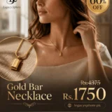 Gold Bar Pendant Necklace