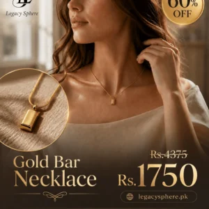 Gold Bar Pendant Necklace